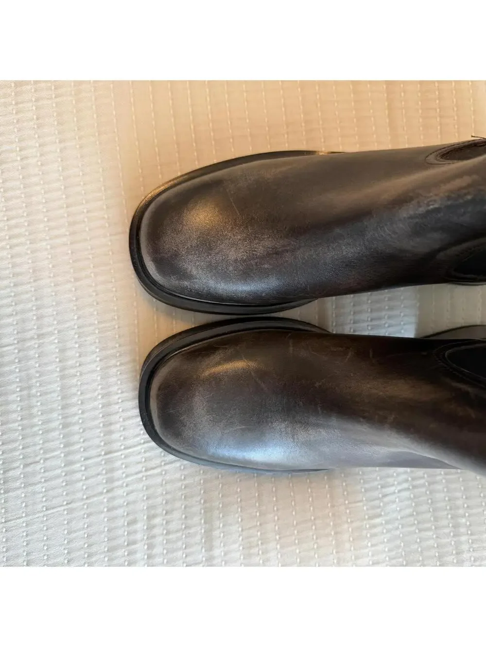 NEW Steve Madden Platform Chelsea Boot Brown Distressed Leather Women’s 41/US 10